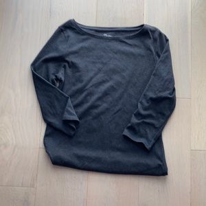 Cosy etc large 3/4 sleeve tee - grey